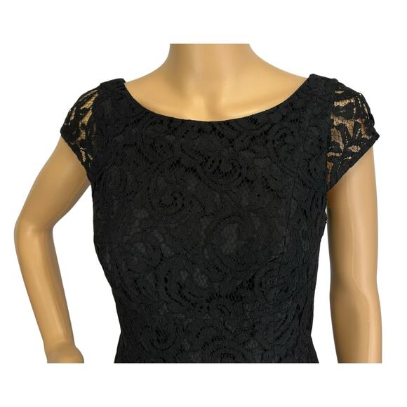 J. Crew Elsa Dress in Leavers Lace Black A6005 Size 4 - Picture 7 of 12